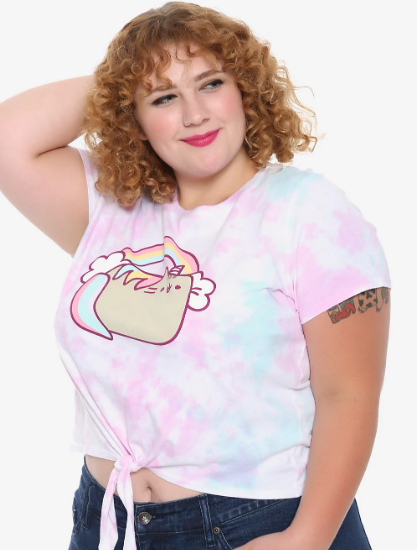 rainbow plus size tops